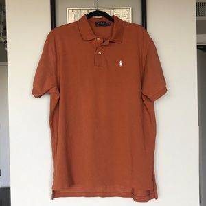 burnt orange polo